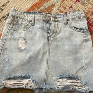 Xs refuge, jean skirt